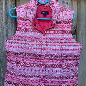 Lands' End Women's Small Multi Color Outdoor Winter Vest